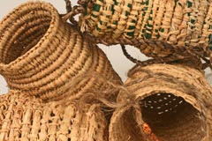 Coil Baskets 2010 raffia and wool